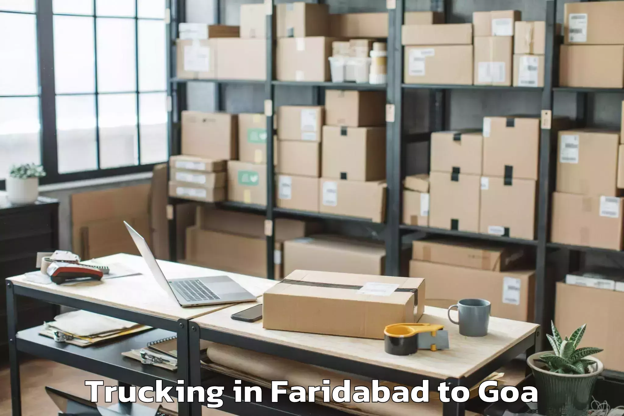 Leading Faridabad to Kankon Trucking Provider